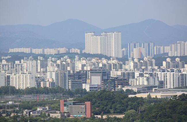 경기도 일산의 아파트단지&nbsp;