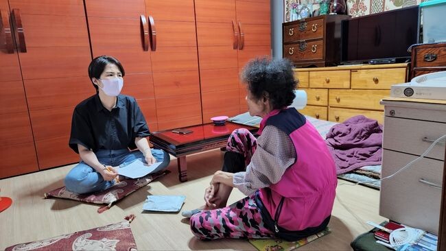 부적합 결정자에 대한 가정방문 모습&nbsp;