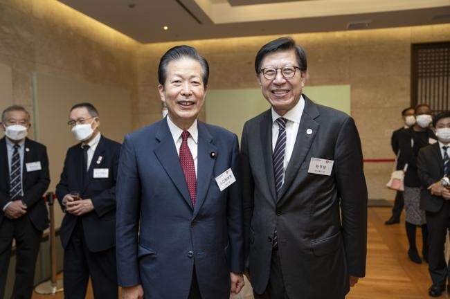 좌측 야마구치 나쓰오 일본 공명당 대표, 우측 박형준 시장
