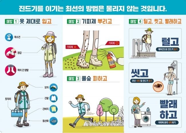 진드기 예방 홍보물(제공=서산시)
