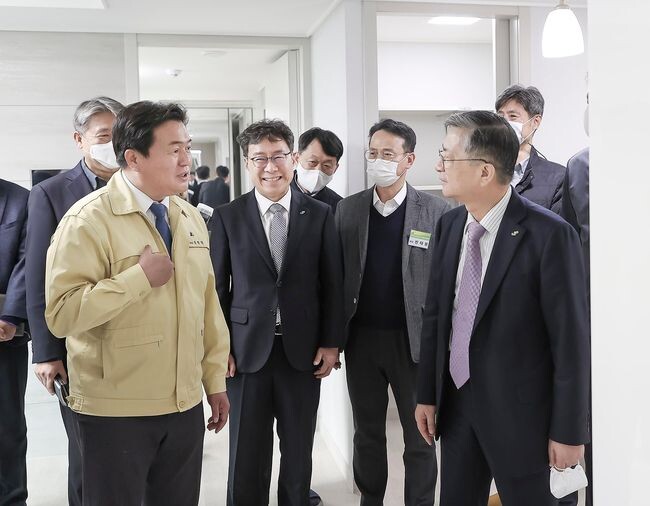 임병택 시흥시장, 이한준 LH 사장과 현장 간담회 가져