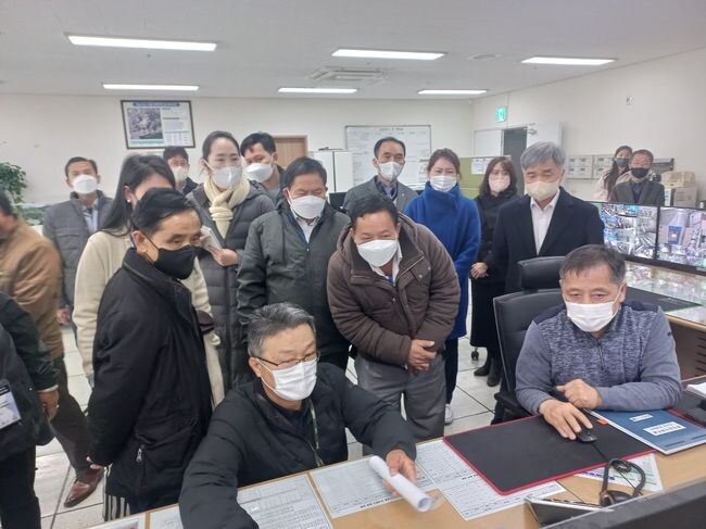 라오스 공무원, 청주시 정수처리 선진기술 견학