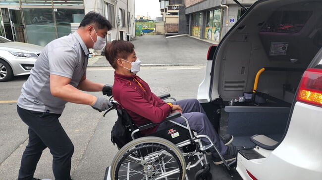 누리콜 승하차모습 
