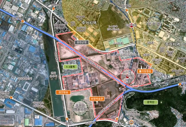 인천시 미추홀구 학익동 587-1번지 일원&nbsp; 위치도&nbsp;