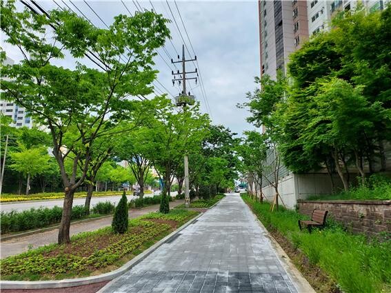 북구 첨단2지구 임방울대로 도시바람길숲