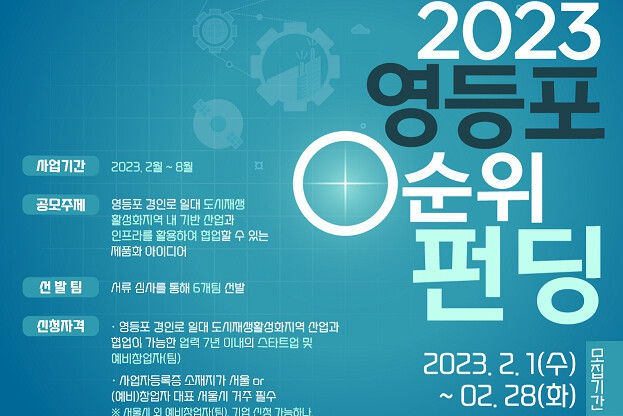 영등포 0순위 펀딩 홍보포스터(사진=영등포구청 제공)