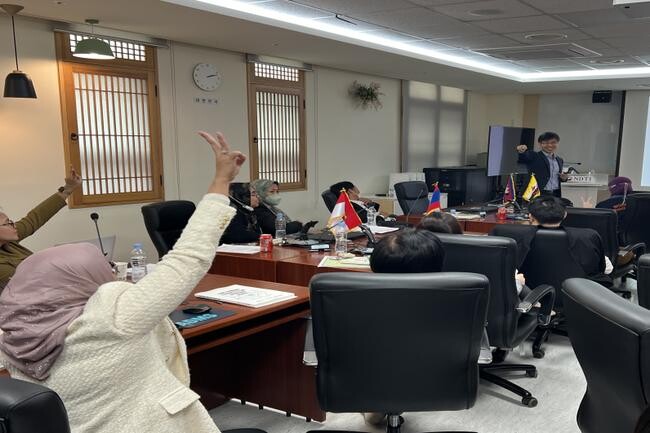 전문교육(한국의 재난관리체계 소개) (사진제공=행안부)