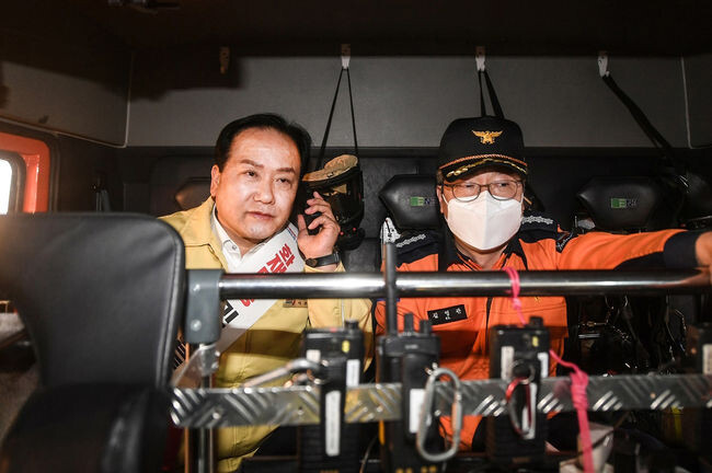 오산시, 재난안전통신망 합동훈련, 실제상황 방불 (사진제공=오산시청)