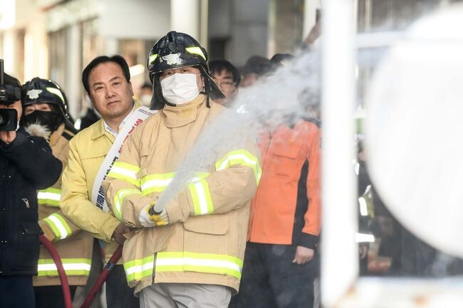 이권재 시장, 오색시장 화재 사고 파수꾼 자처 (사진제공=오산시청)