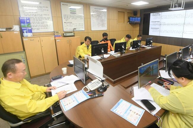 오산시 대규모 지진 대비&lsquo;토론 훈련 실시&rsquo; (사진제공=오산시청)