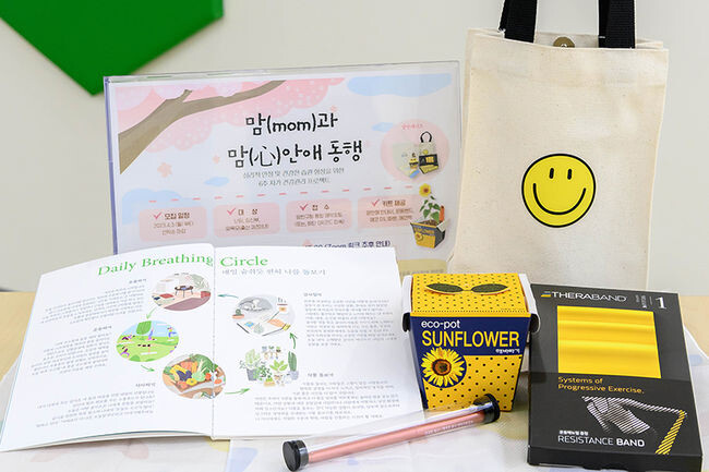 맘과 맘안애 동행 프로젝트에 배부될 키트(사진=양천구청 제공)