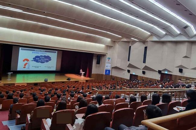 2023년 중대재해 예방 및 대응 직원 교육 진행 모습 (사진제공=부천시청)