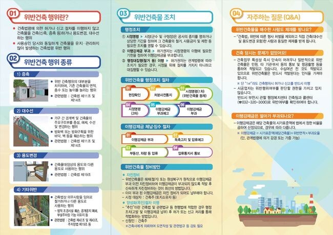 위반건축물 예방 사례집 리플릿