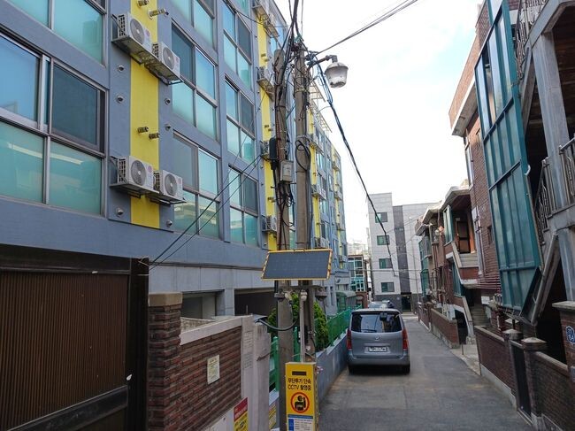 LED보안등 교체 전 사진