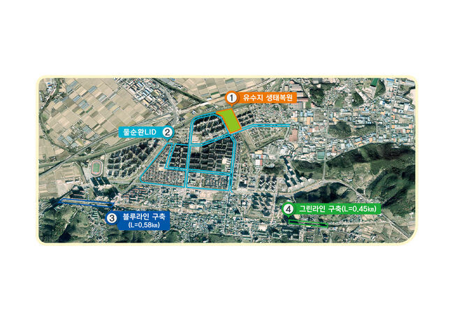 김해시, 141억 투입 스마트 그린도시 사업 준공 사업위치도