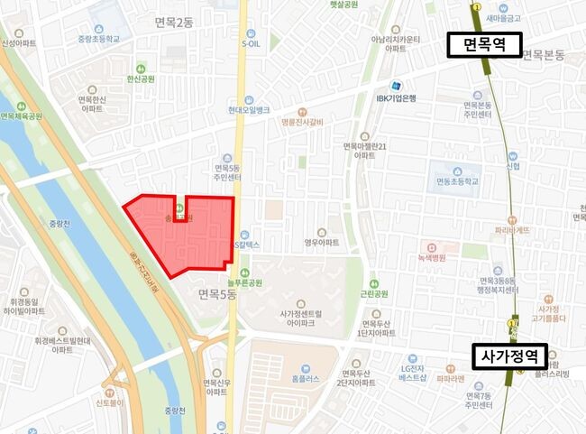 속도 붙은 중랑구 주택개발 면목5동 신속통합기획 후보지 선정!