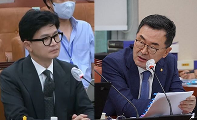23일 오후 국회 법제사법위원회 더불어민주당 소병철 의원이 한동훈 법무부장관에게 &lsquo;묻지마 범죄&rsquo;에 대한 강도 높은 대응을 주문하고 있다.