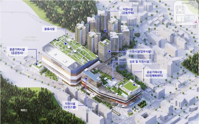 서부트럭터미널 개발사업 조감도&nbsp;