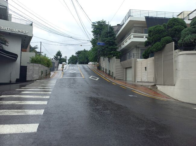 2022년 도로 열선 설치 전 (회나무로)