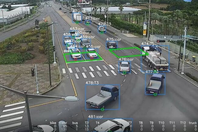 CCTV 교통량 조사모델 사례 화면 (행안부 제공)