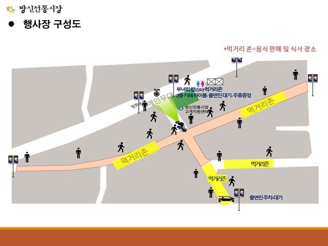 &lsquo;제1회 방신사계페스티벌&rsquo; 행사장 구성도&nbsp;