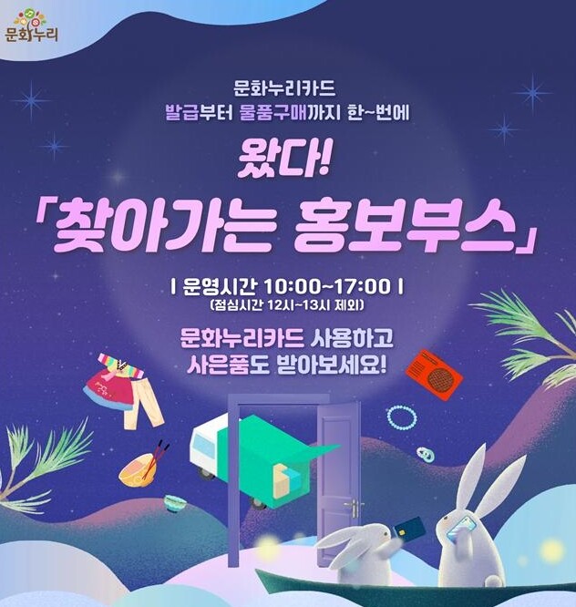 통합문화이용권 찾아가는 홍보부스 운영 