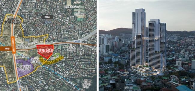 연신내역 도심 공공주택 복합사업 위치도 및 조감도