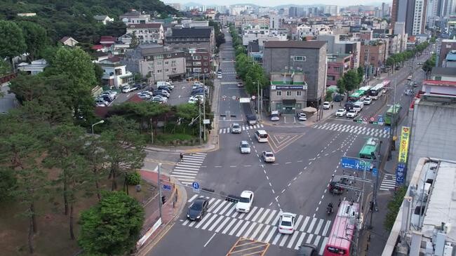 수원 병무청 가변차로 구간 (드론촬영)