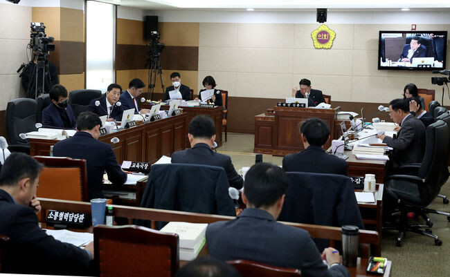 &lsquo;인천시의회 제291회 정례회&rsquo; 인천시교육청 본청 소관 행정사무감사 모습&nbsp;