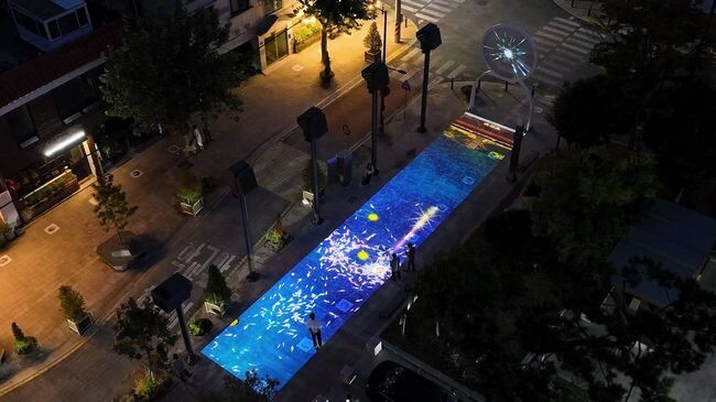 진주시,‘하모 미디어아트’로 환상적인 빛의 축제가 매일 밤 열려