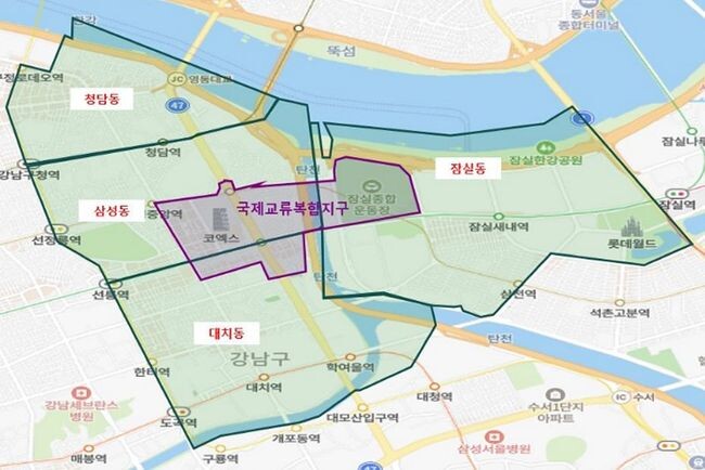 토지거래허가구역 현황도&nbsp;