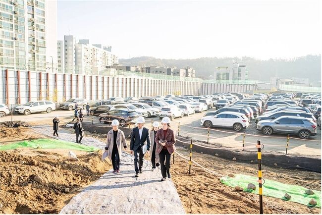 둔촌주공(아) 주택재건축정비사업 학교부지 현장 점검