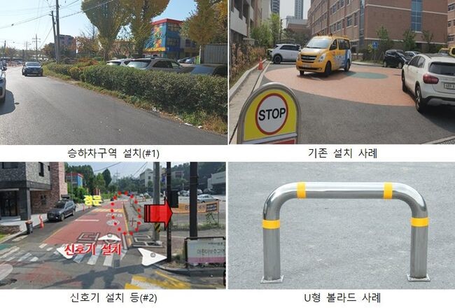 고양 덕이초 정문 앞 현장사진 및 개선방향