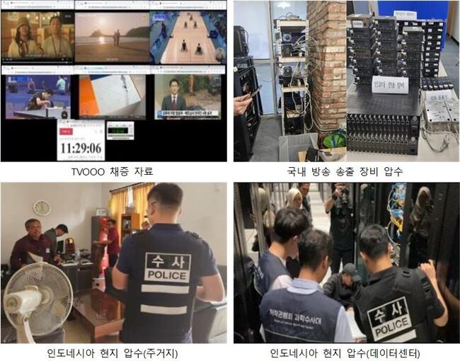 국내외 압수수색 현장 사진 (문화체육관광부 제공)