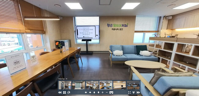 양천구 가상현실 투어 서비스에 구현될 목동깨비시장공유센터-청년일자리카페 전경