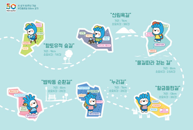‘부천 둘레길 50km’ 걷기 완주증