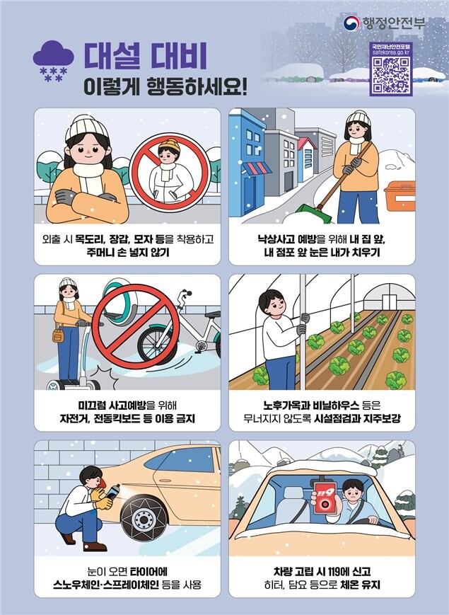 대설 대비 국민행동요령