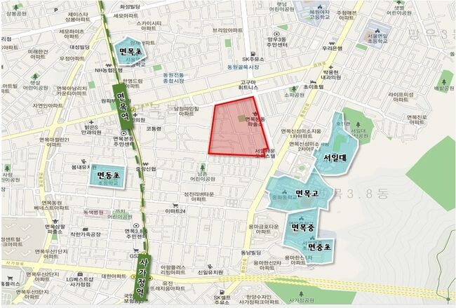 면목7구역 위치도