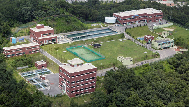 과천시 맑은물 사업소 전경 