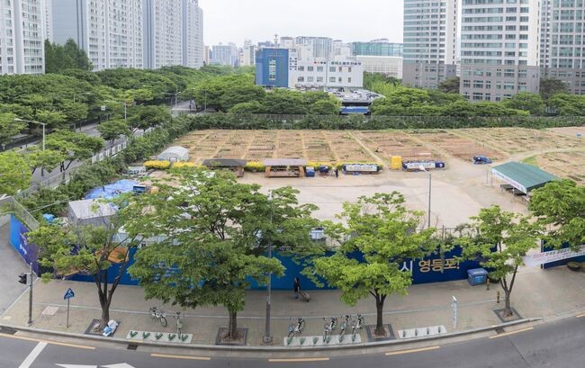 문래동 공공부지 텃밭 전경 