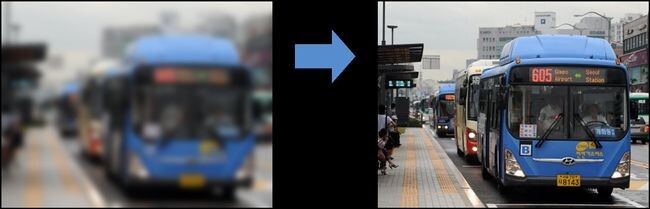 저시력자를 위한 버스 노선 인식 앱 사용 전후 