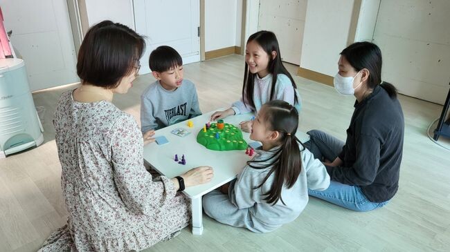 정서발달 보드게임 프로그램 운영 모습