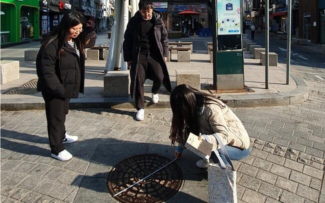 인천부 맨홀 뚜껑 및 조사 사진