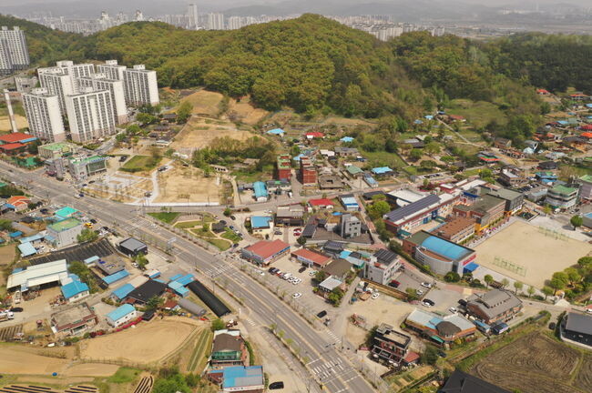아산 읍내동 당간지주 발굴조사지역