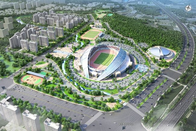 서남부종합스포츠타운 조감도 