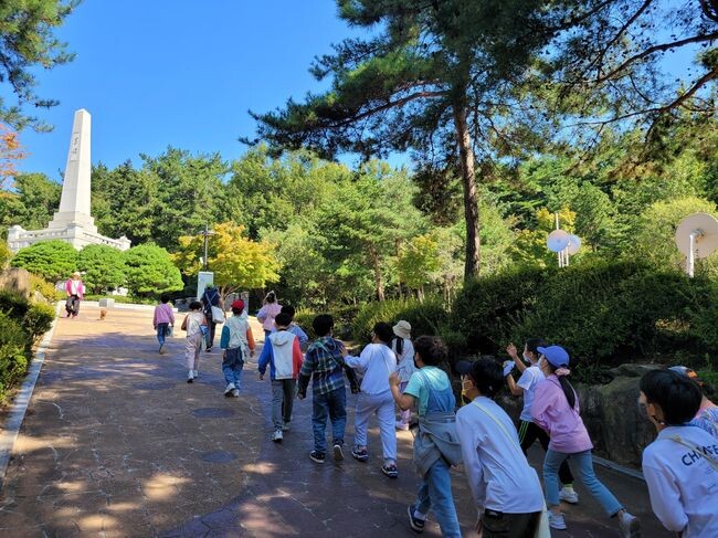 초등학생 숲체험활동 사진