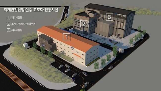 화재안전산업 진흥시설 조감도 (KTR)