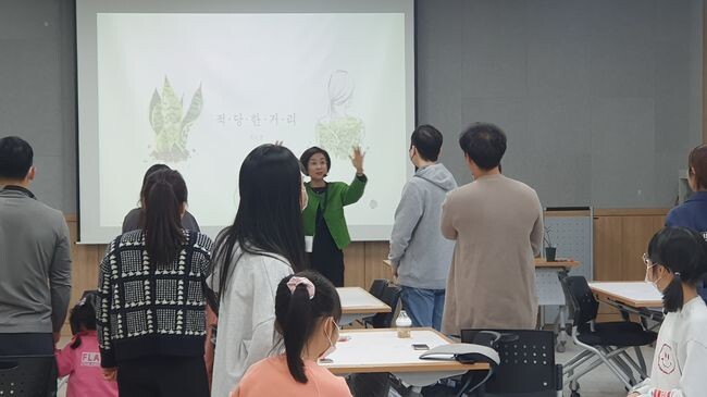 3월 개최한 백호문학관 문화가 있는 날 체험 장면