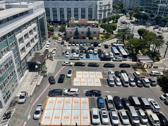 구로구청 주차장에 새롭게 생긴 가족배려주차구획