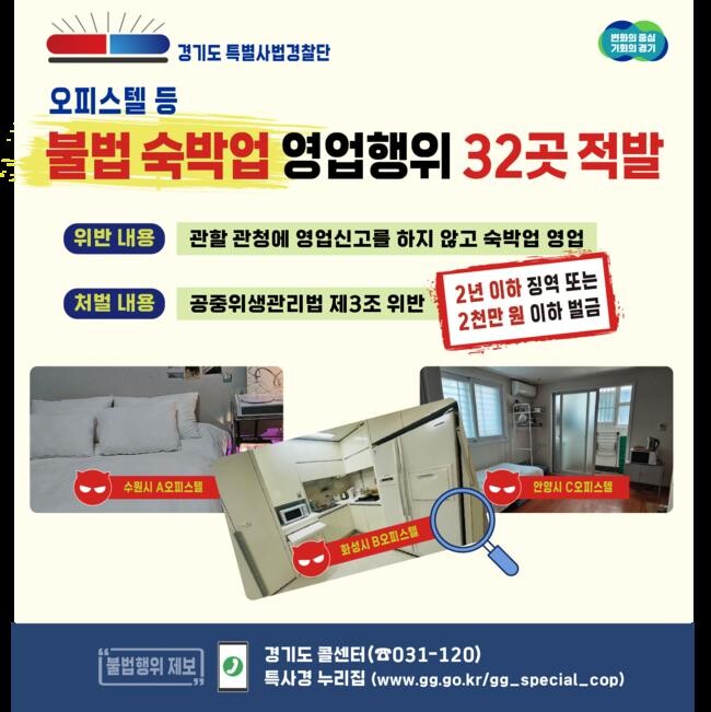 특사경 불법오피스텔 수사 